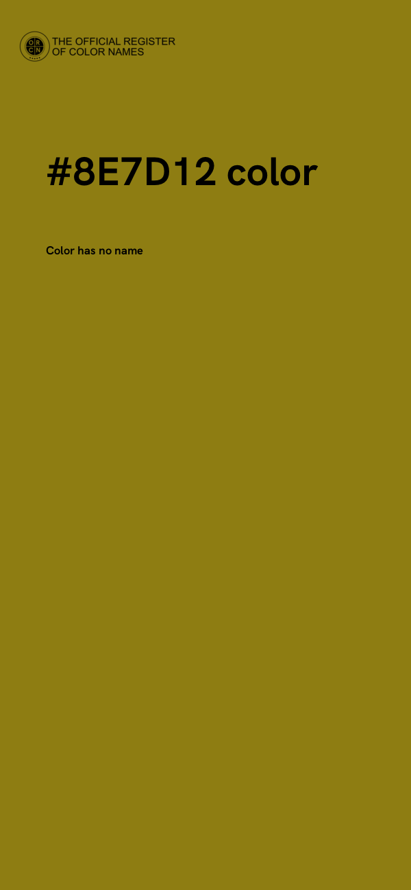 #8E7D12 color image