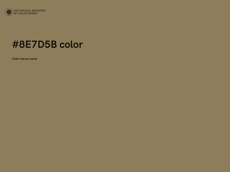 #8E7D5B color image