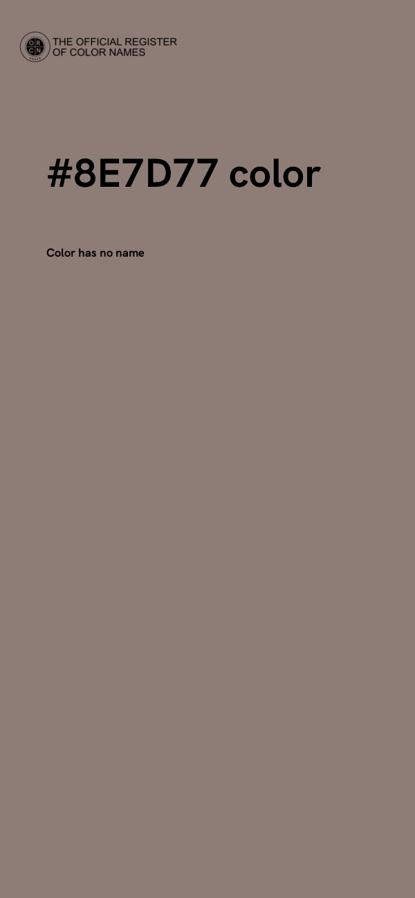 #8E7D77 color image