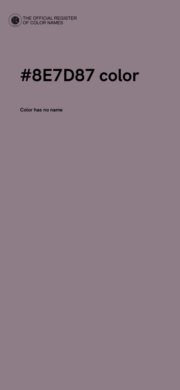 #8E7D87 color image