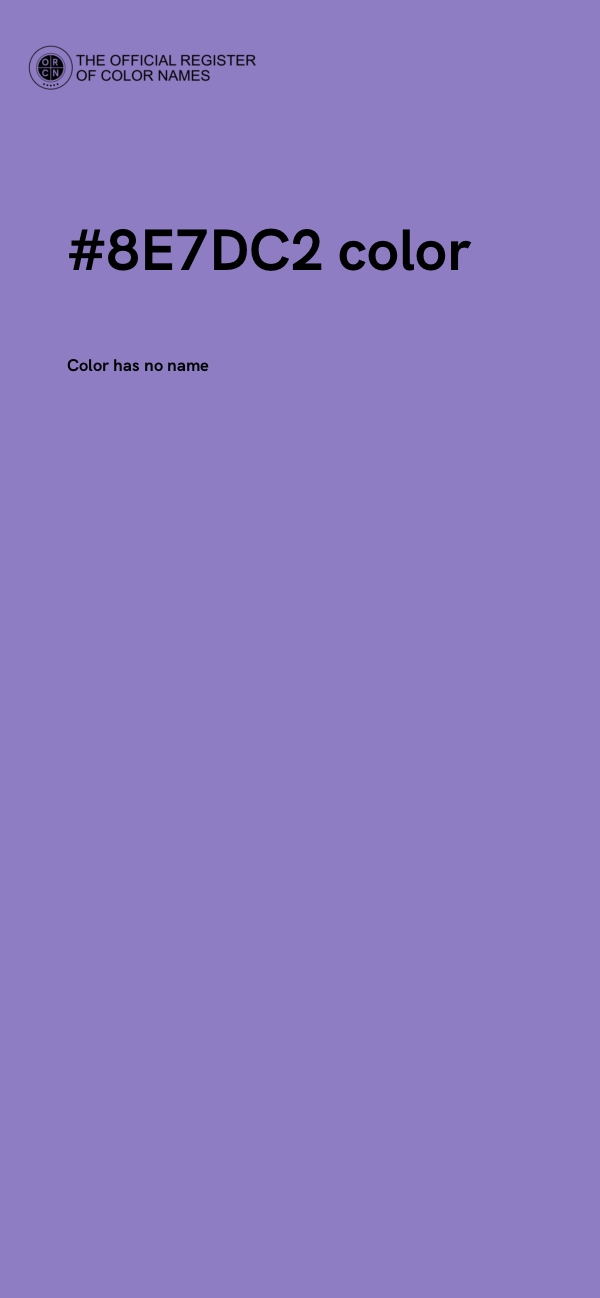 #8E7DC2 color image