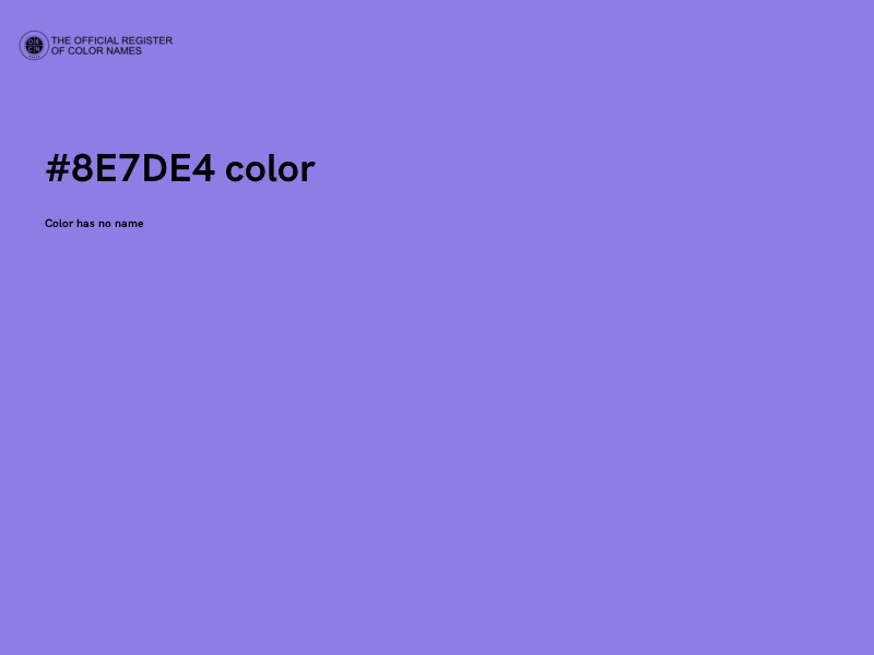 #8E7DE4 color image