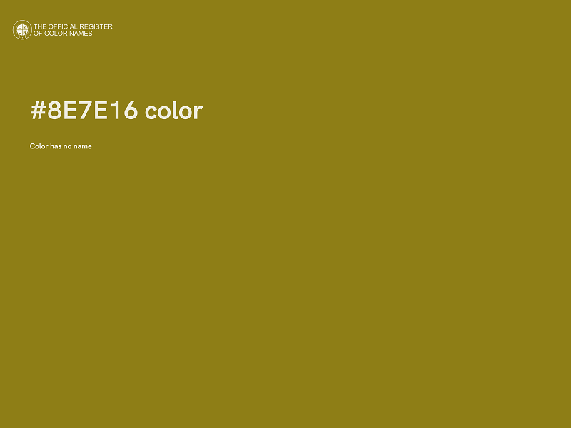 #8E7E16 color image