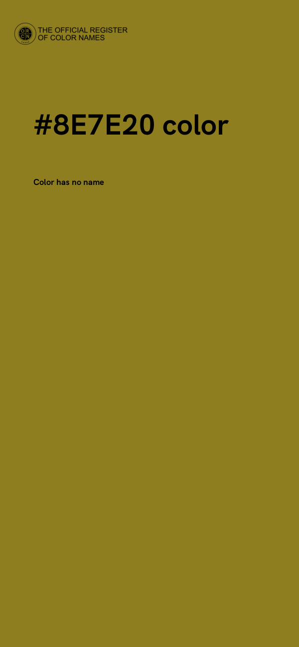 #8E7E20 color image