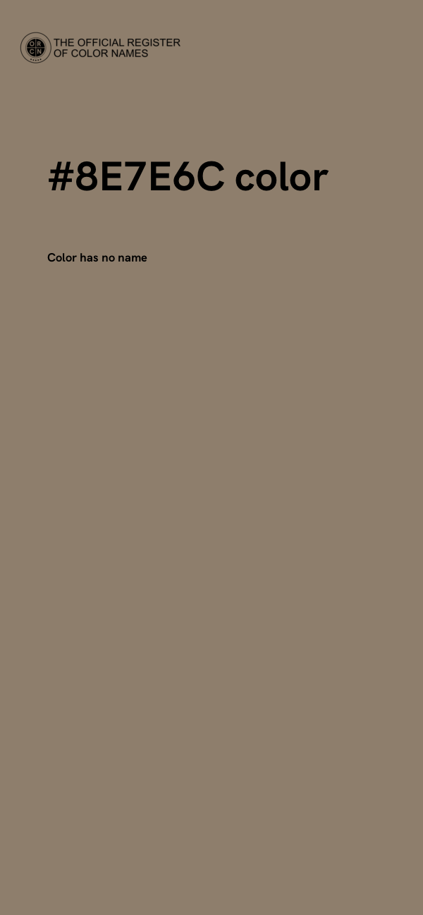 #8E7E6C color image