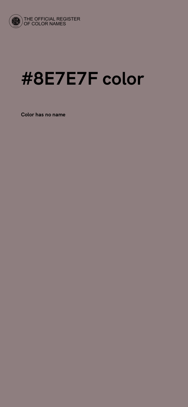 #8E7E7F color image