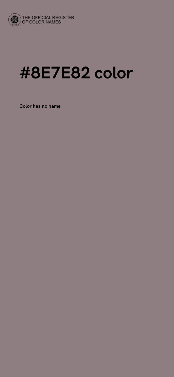 #8E7E82 color image