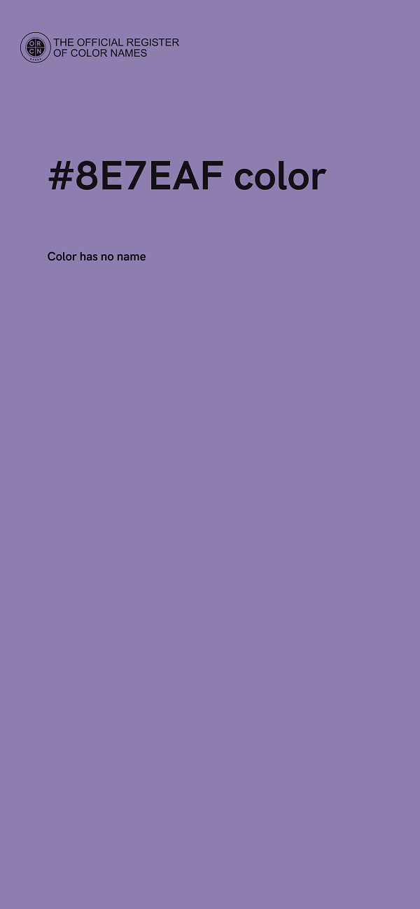 #8E7EAF color image