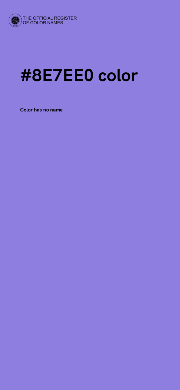 #8E7EE0 color image