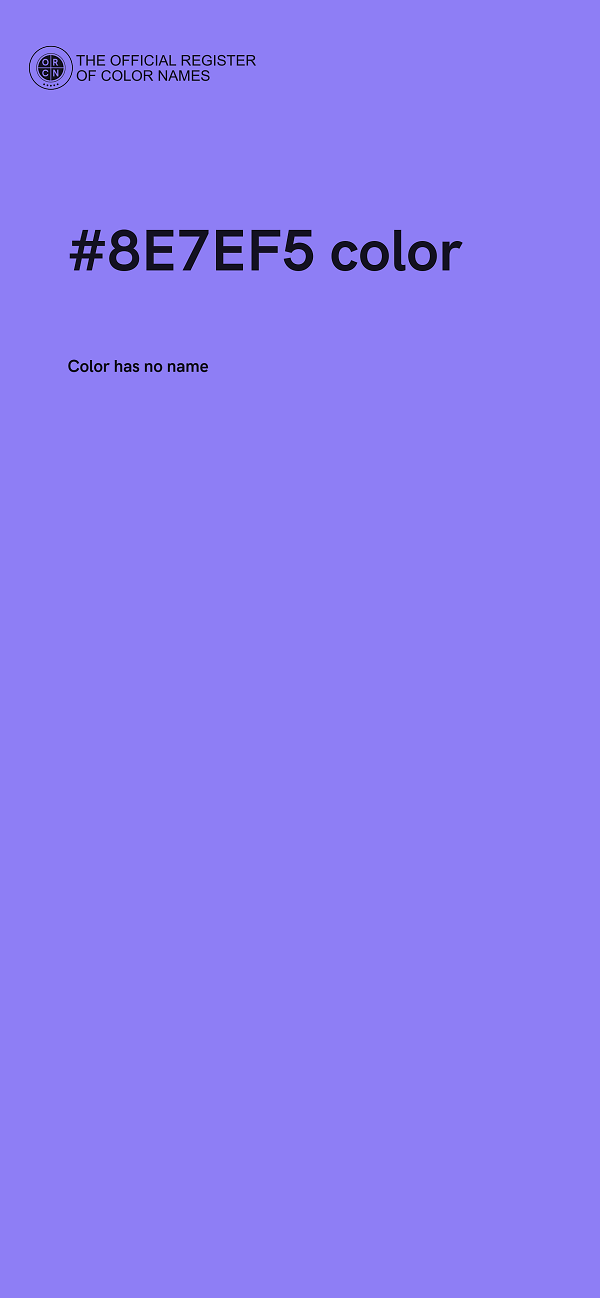 #8E7EF5 color image