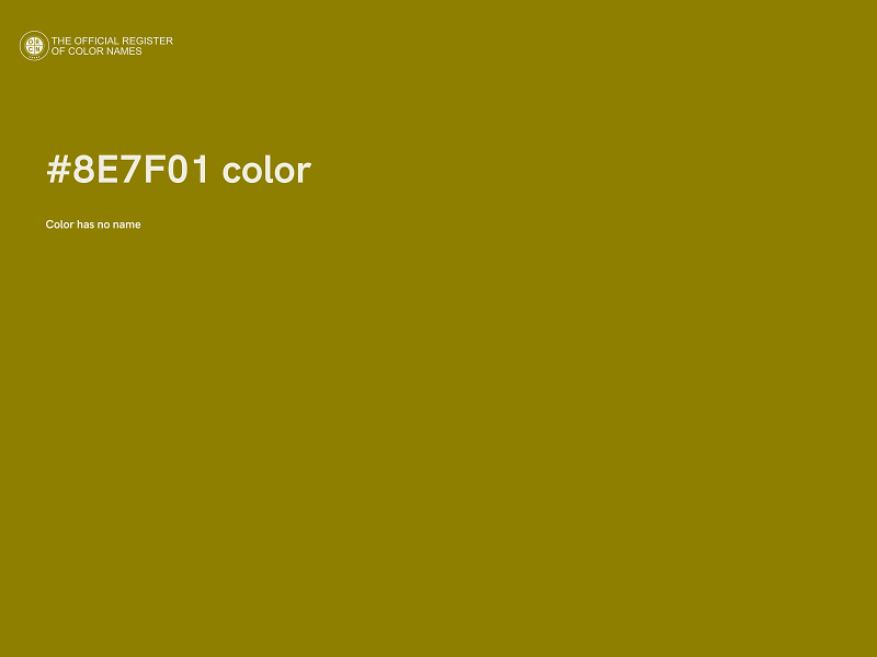 #8E7F01 color image