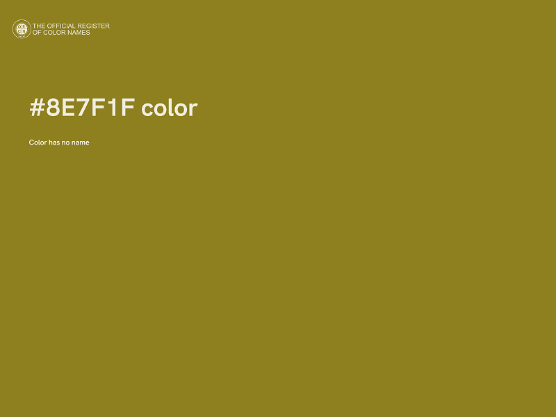 #8E7F1F color image