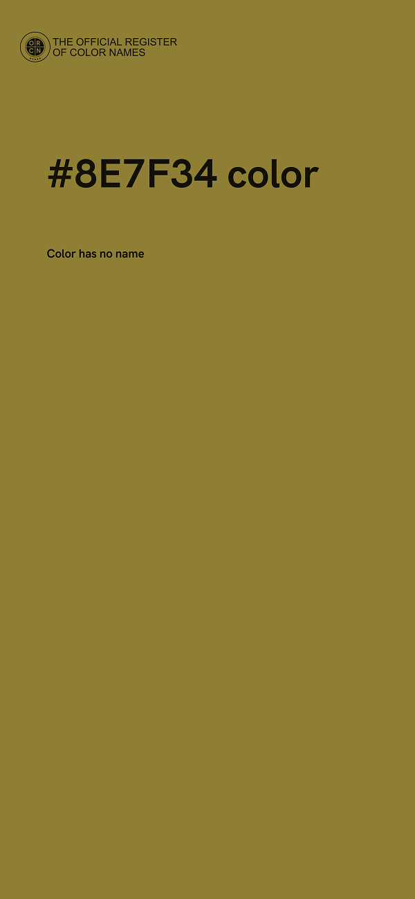 #8E7F34 color image
