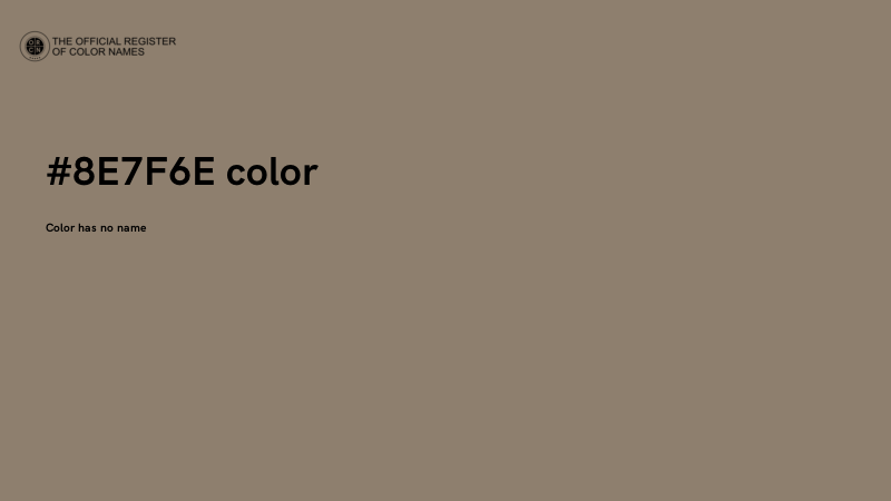 #8E7F6E color image