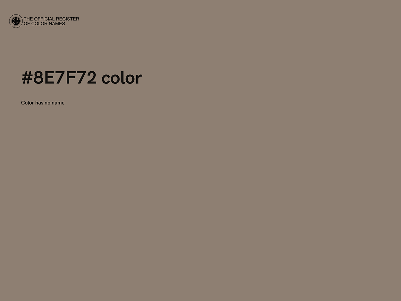 #8E7F72 color image