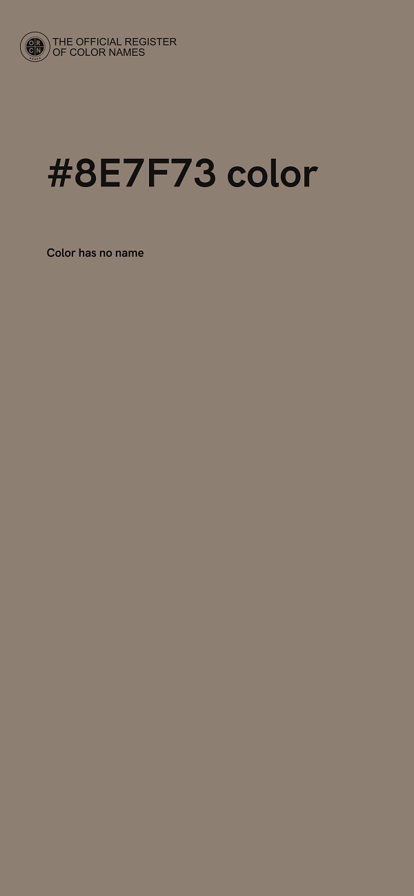 #8E7F73 color image