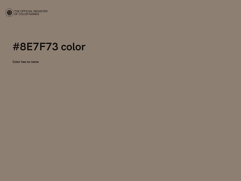 #8E7F73 color image