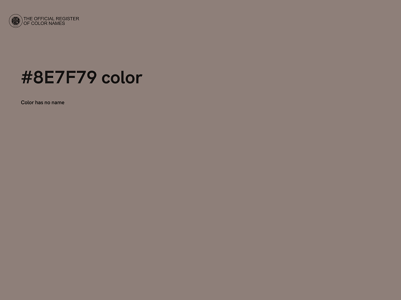 #8E7F79 color image