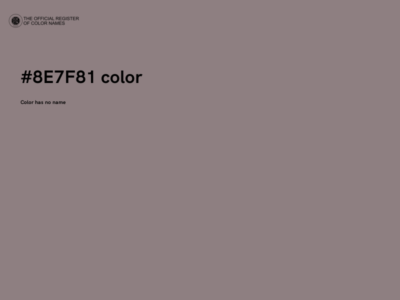 #8E7F81 color image