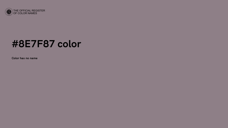 #8E7F87 color image