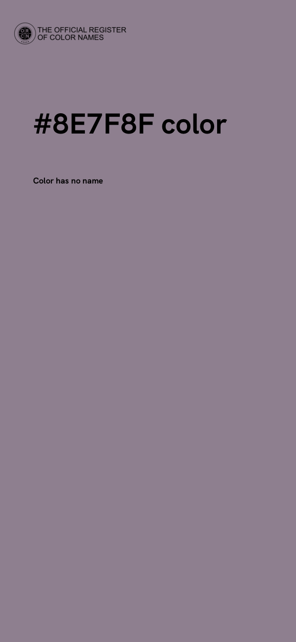 #8E7F8F color image