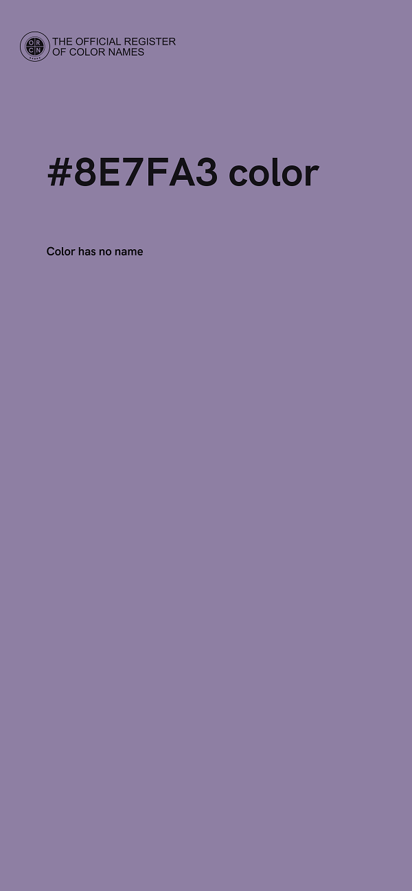 #8E7FA3 color image