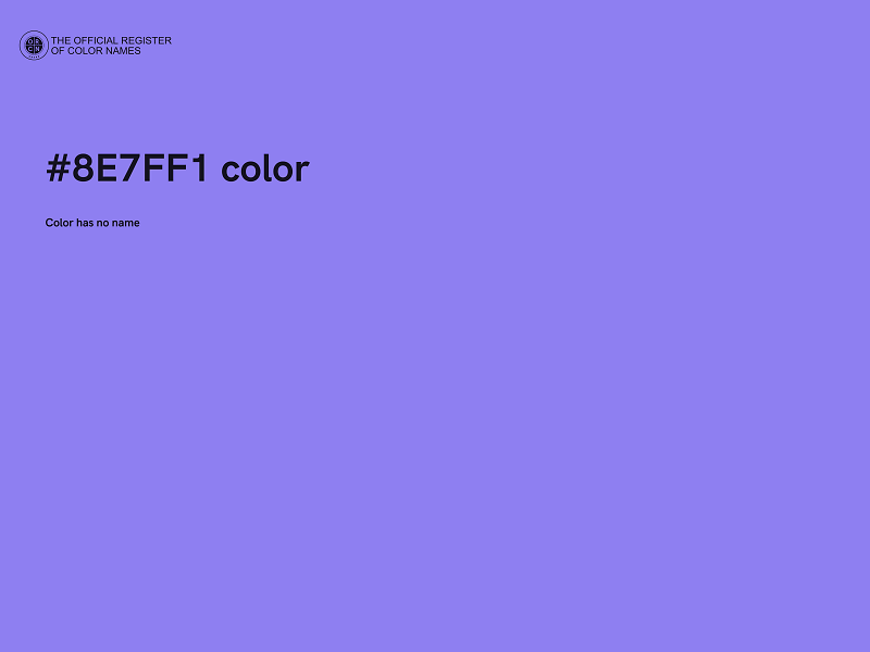 #8E7FF1 color image