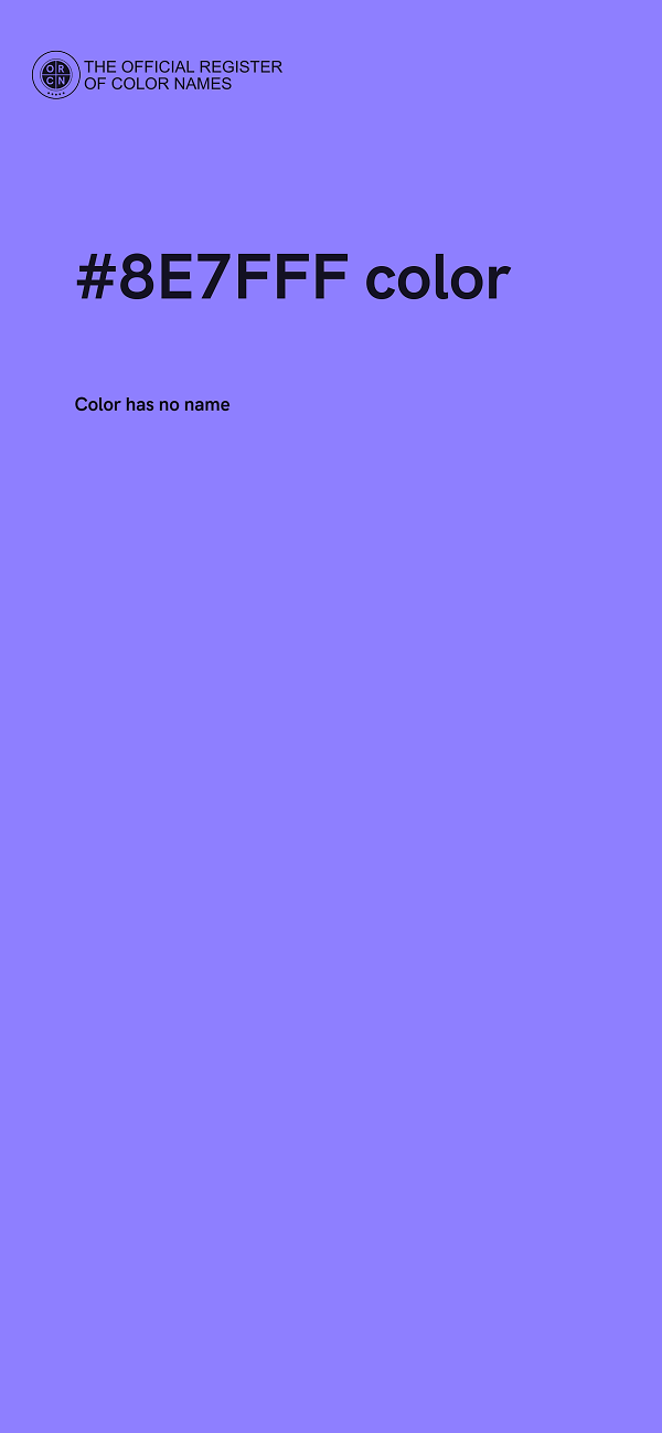 #8E7FFF color image