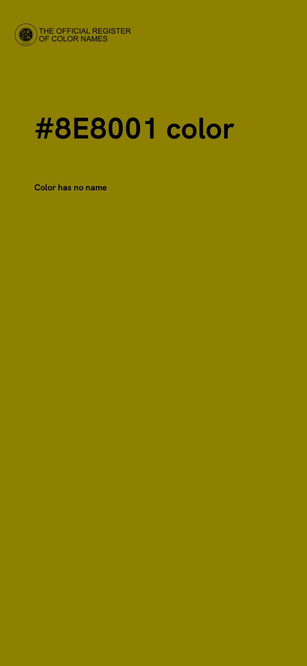 #8E8001 color image