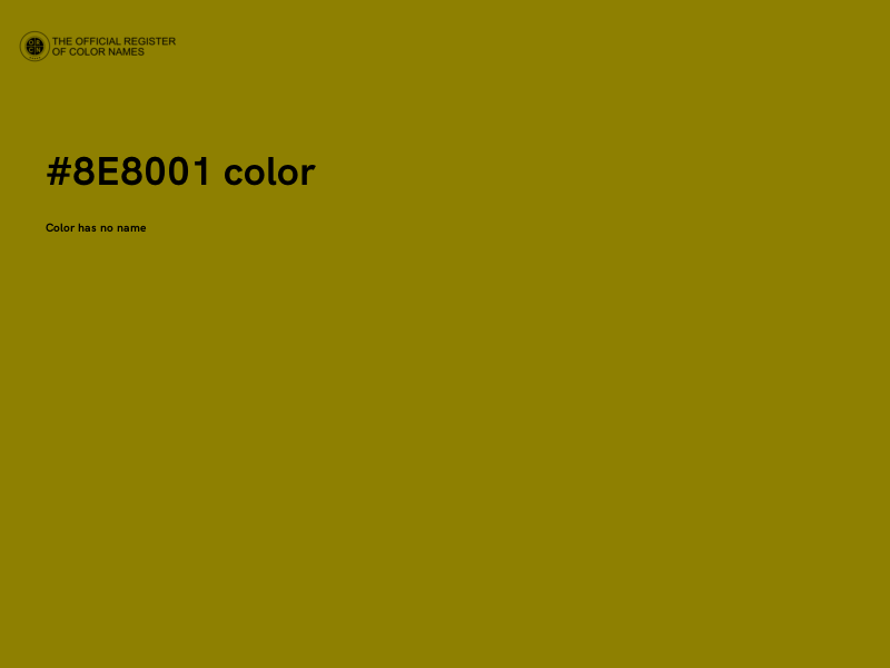 #8E8001 color image