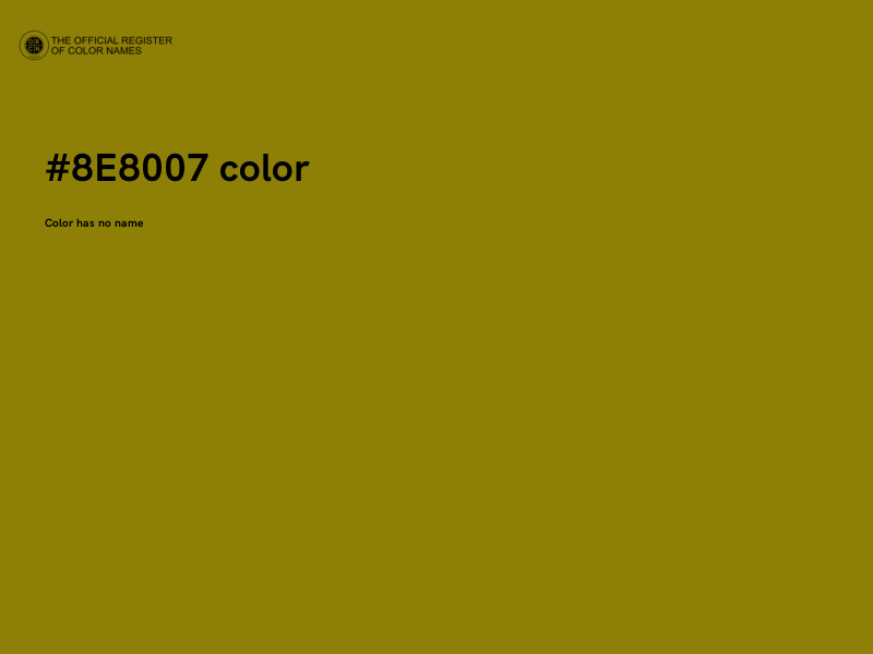 #8E8007 color image