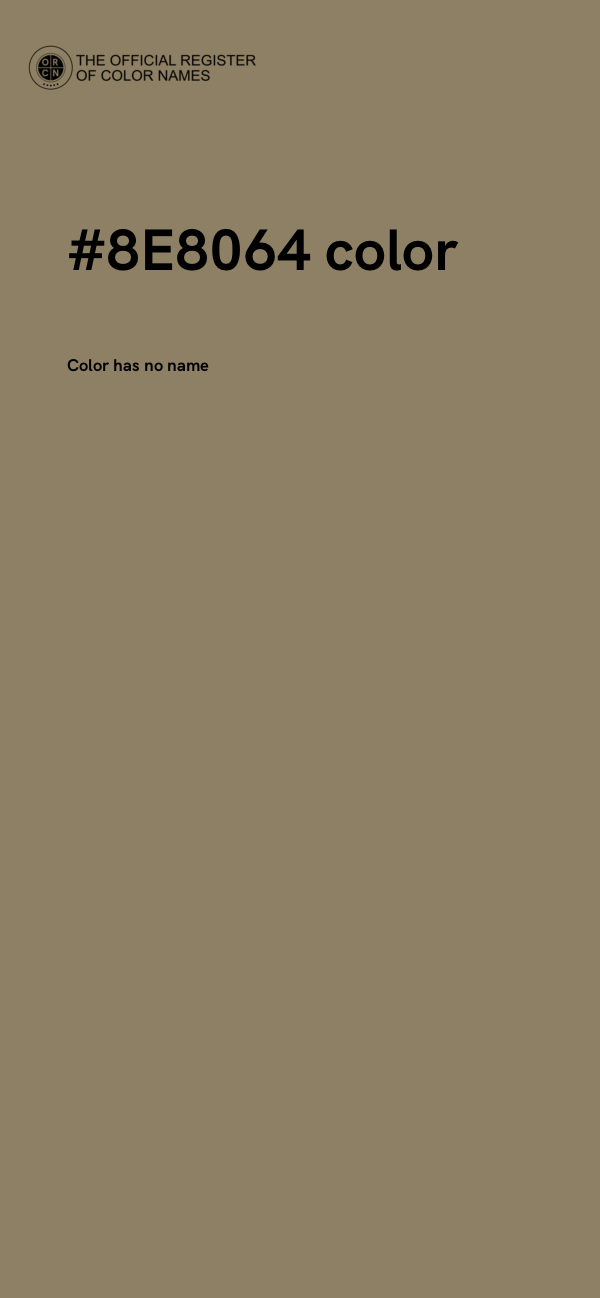 #8E8064 color image