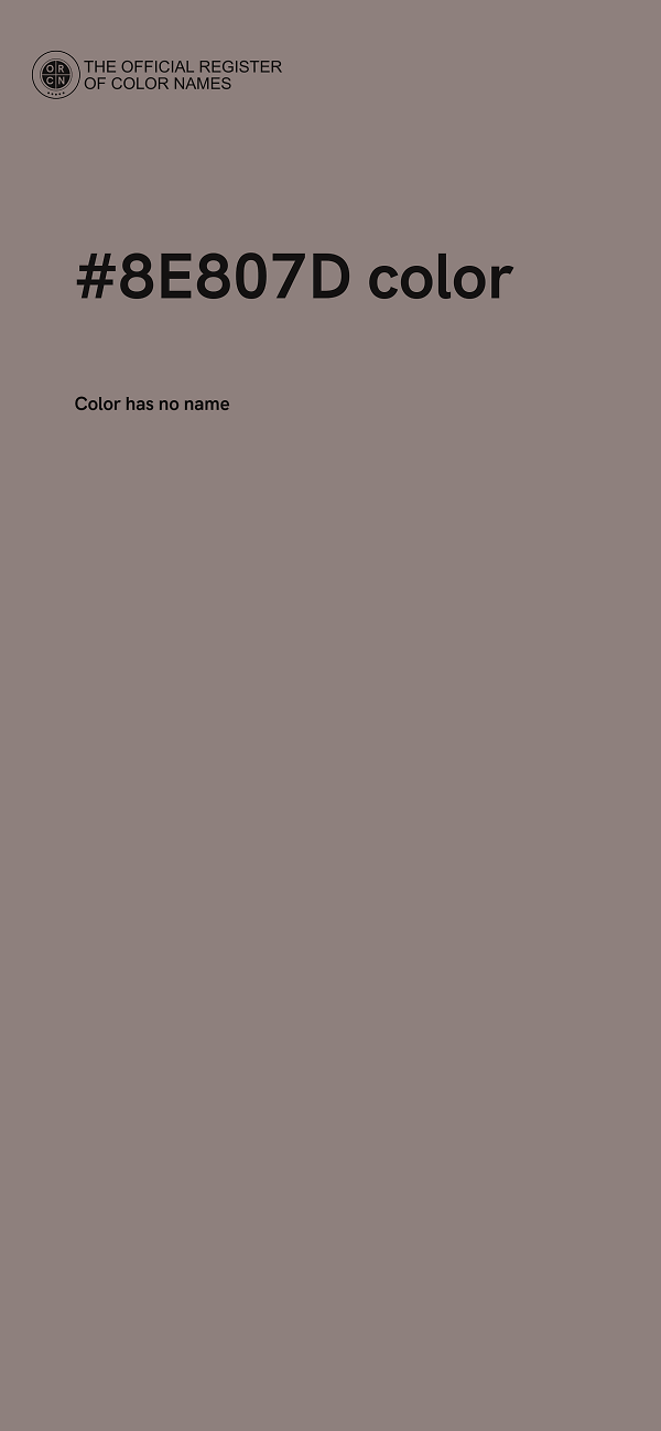#8E807D color image