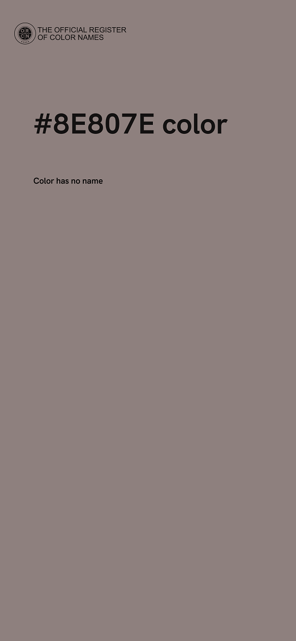 #8E807E color image