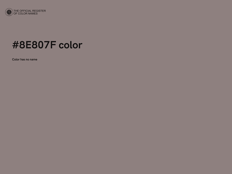 #8E807F color image