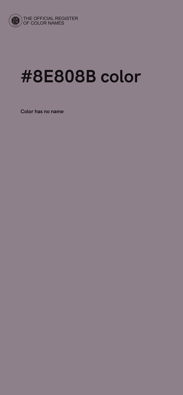 #8E808B color image