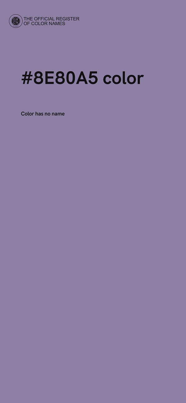 #8E80A5 color image