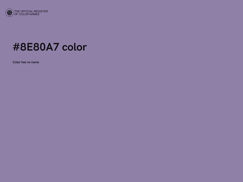 #8E80A7 color image