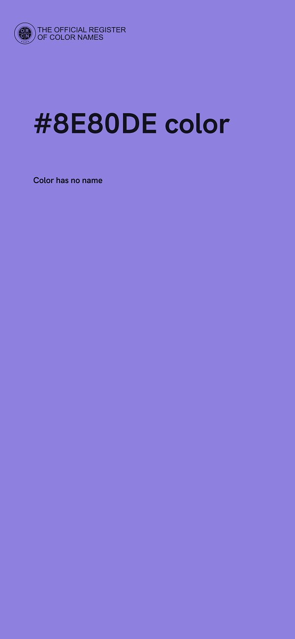 #8E80DE color image