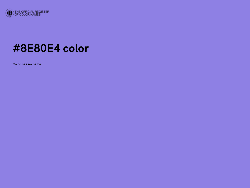 #8E80E4 color image
