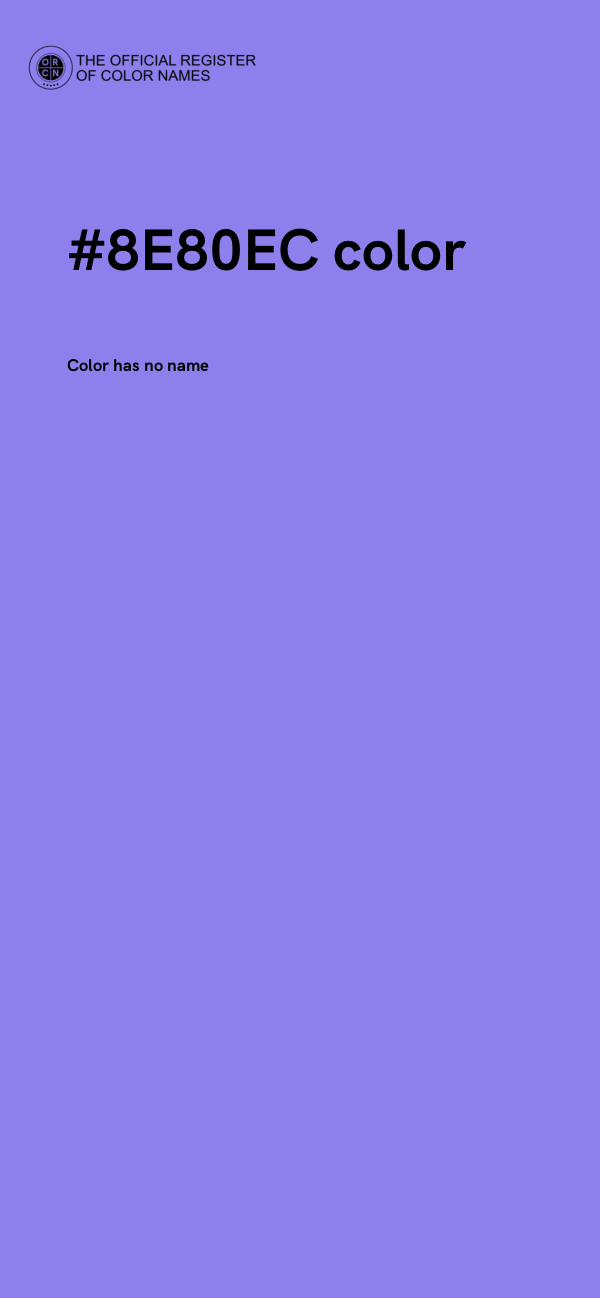 #8E80EC color image