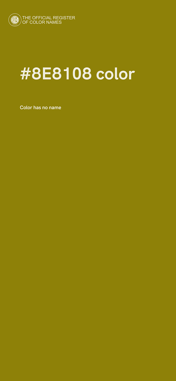 #8E8108 color image