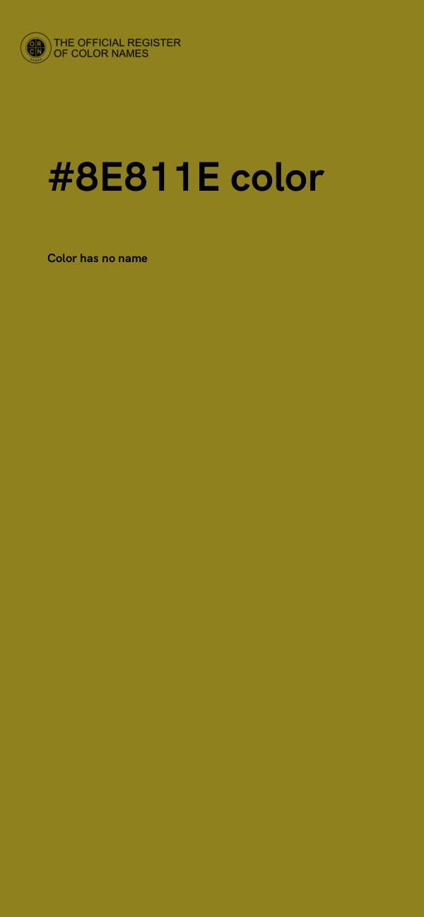 #8E811E color image