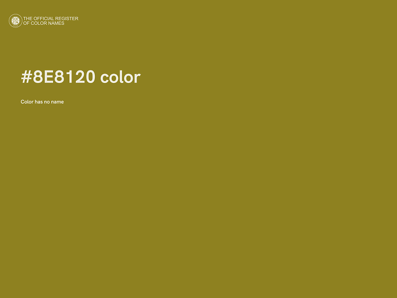 #8E8120 color image