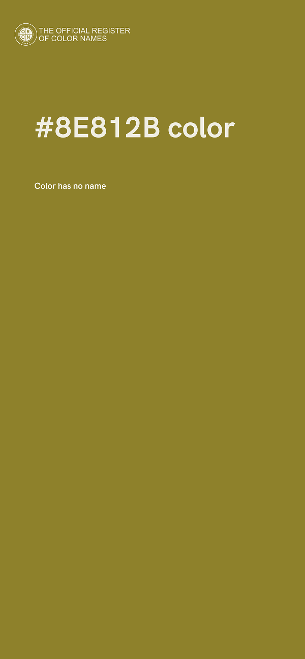 #8E812B color image