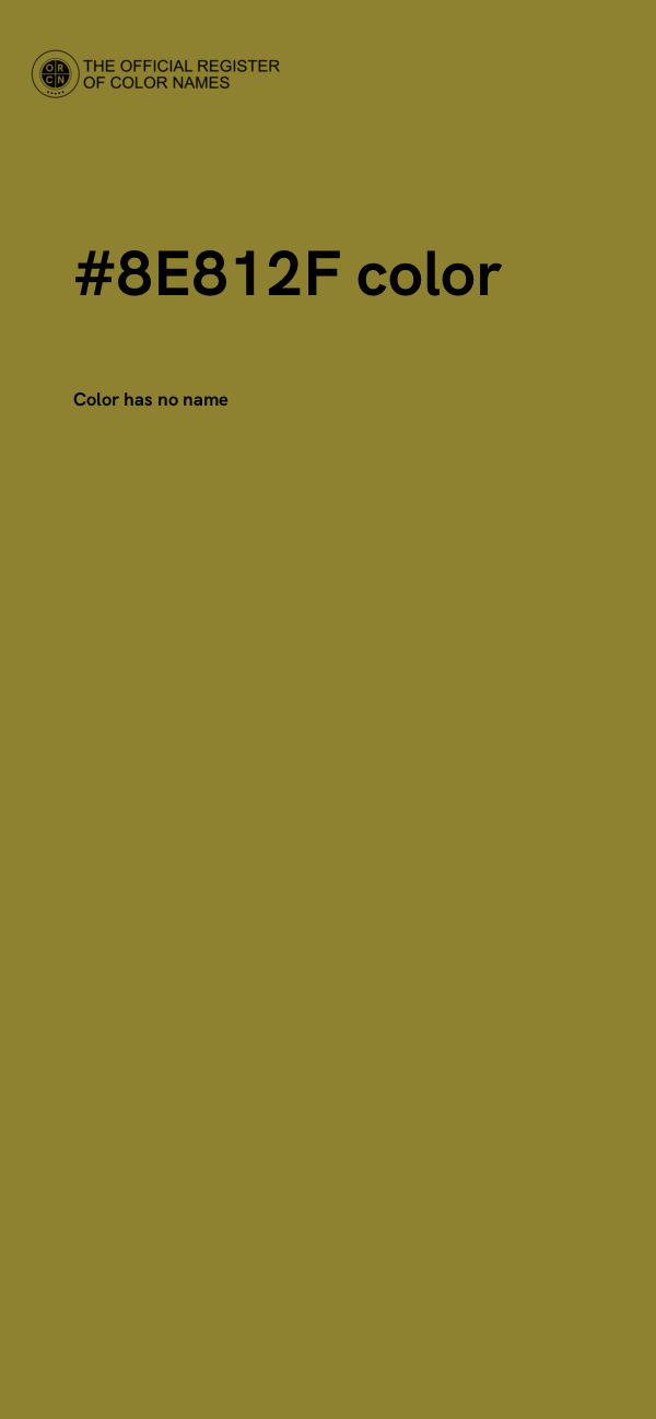 #8E812F color image