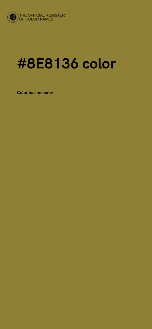 #8E8136 color image