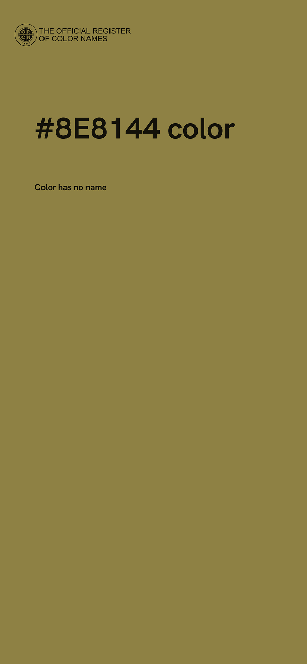 #8E8144 color image