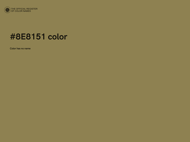 #8E8151 color image