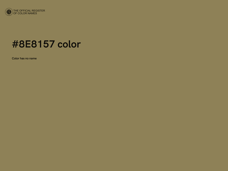 #8E8157 color image